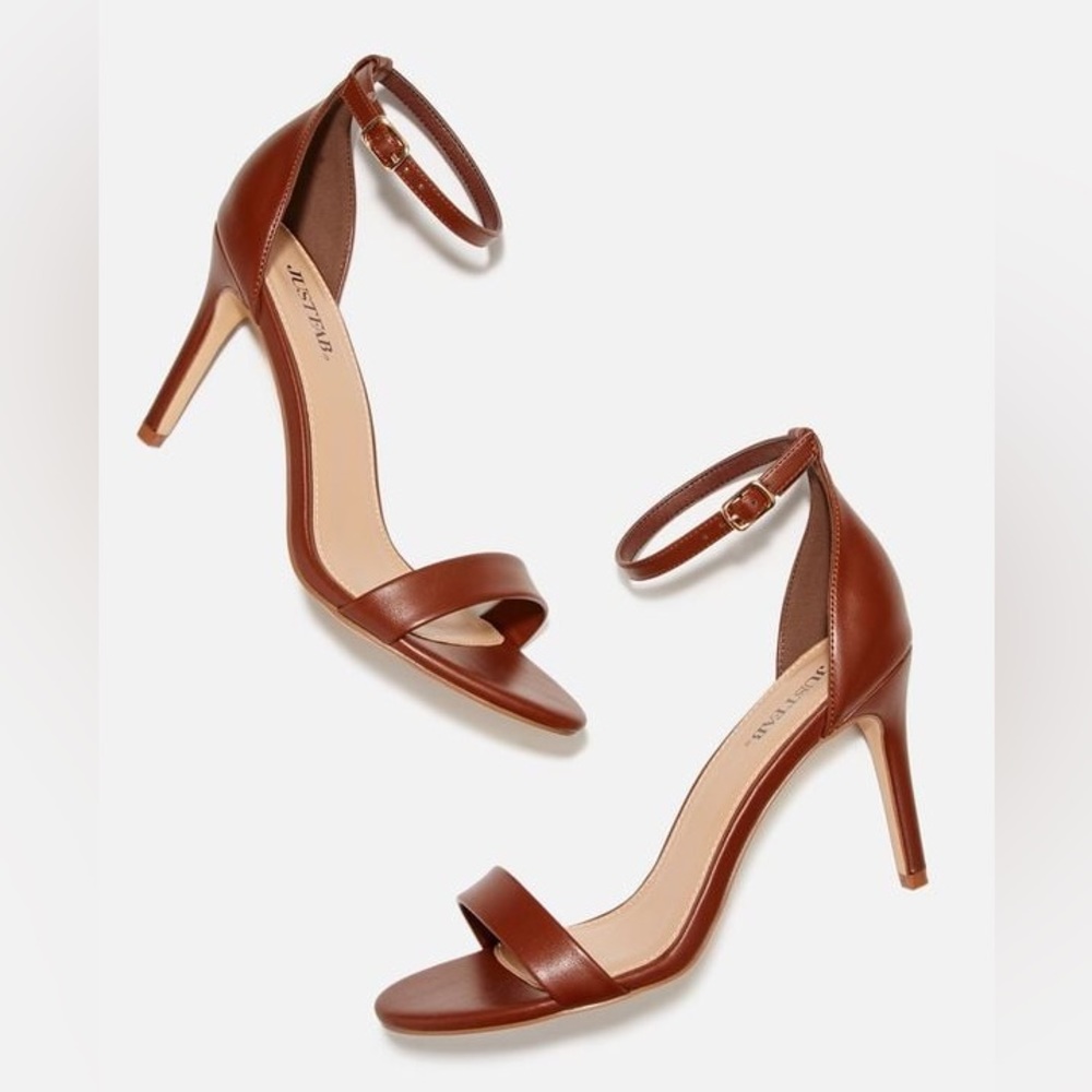JustFab Seidra Classic Heeled Sandal, Size US 8